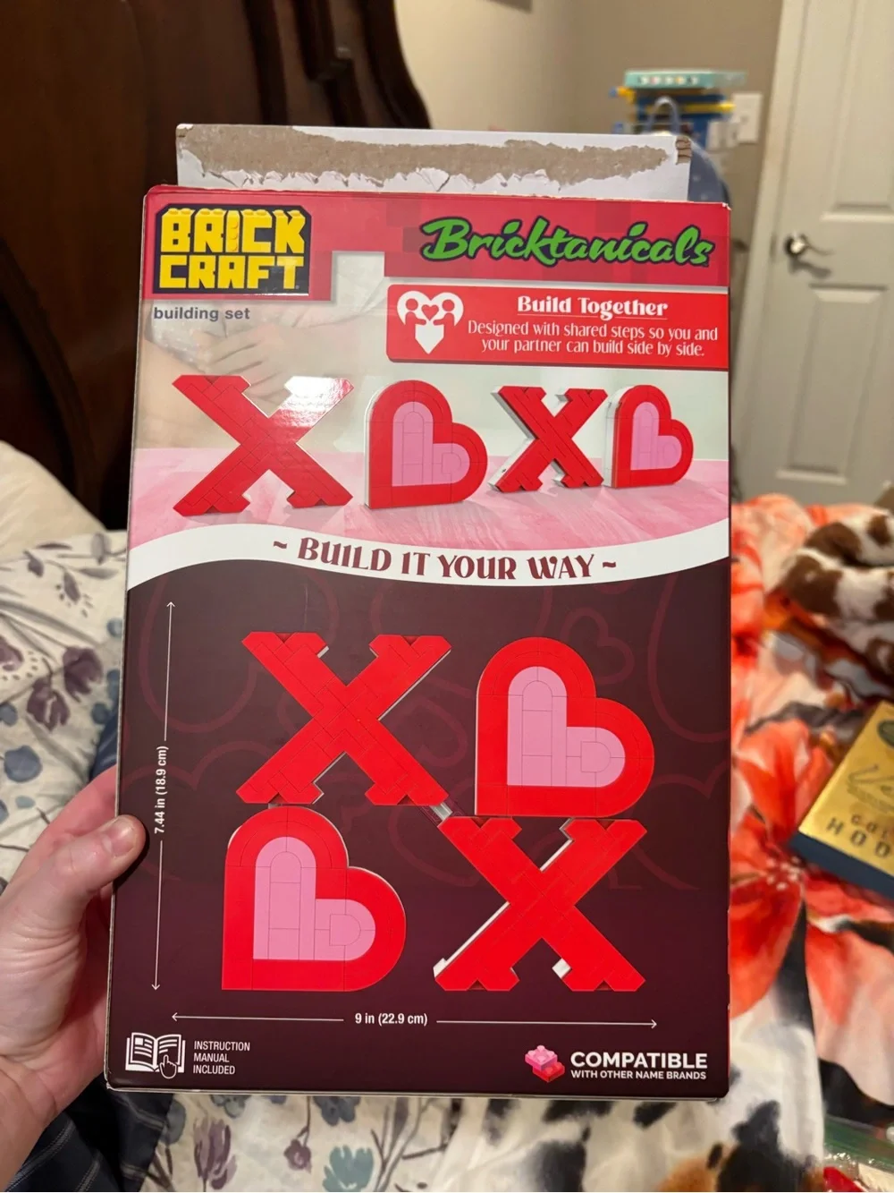 Brick Craft 'XOXO Sign' Building Set - Red & Pink